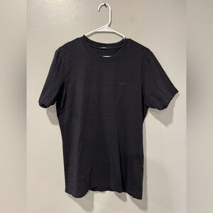 Denham Cotton Short Sleeve T Shirt in Black Size Medium